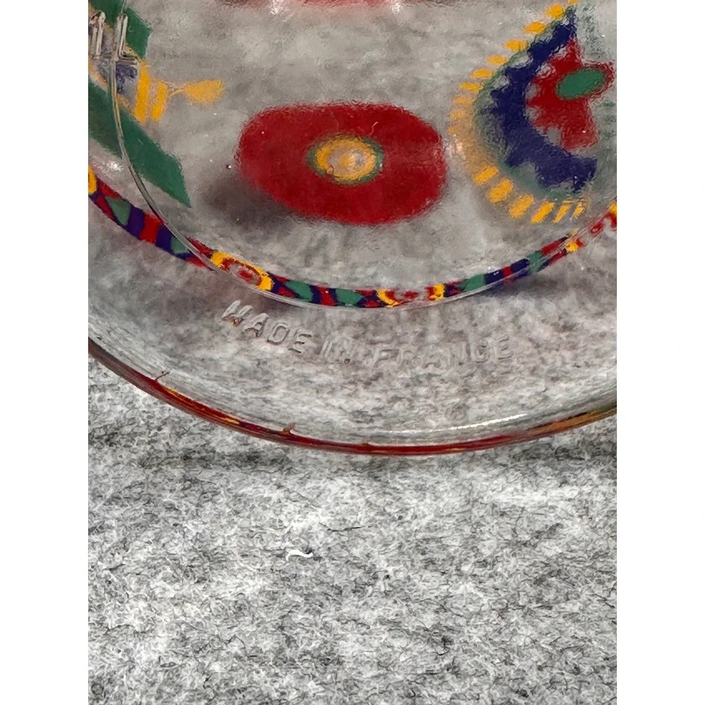 Le Parfait France Vintage Glass Canister Aztec Tribal Seal Made in France